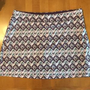 Purple/pink patterned skort